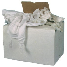 CARTON 10KG CHIFFONS BLANC POLYCOTON